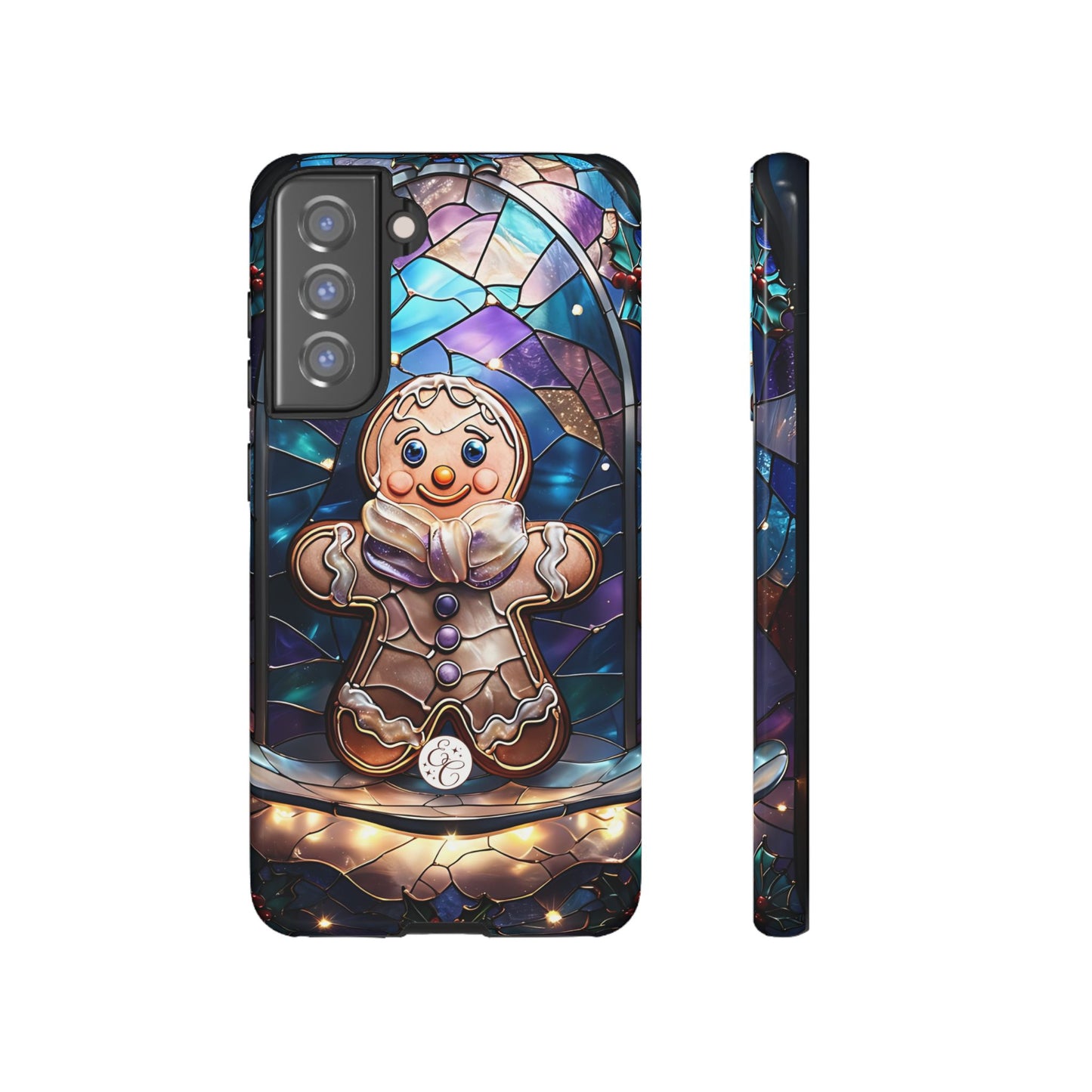 Gingerbread Man Stained Glass Tough Phone Case