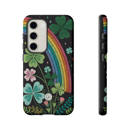 Rainbow & Shamrock Tough Phone Case
