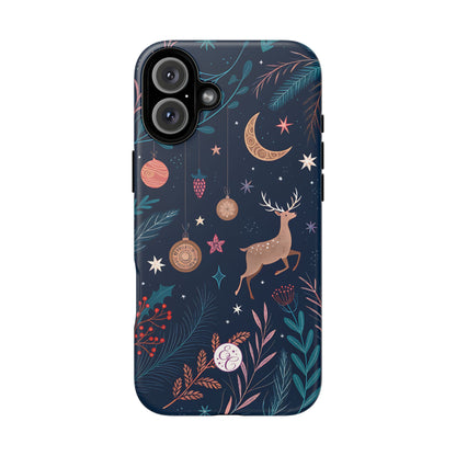 Boho Christmas Reindeer Tough Phone Case