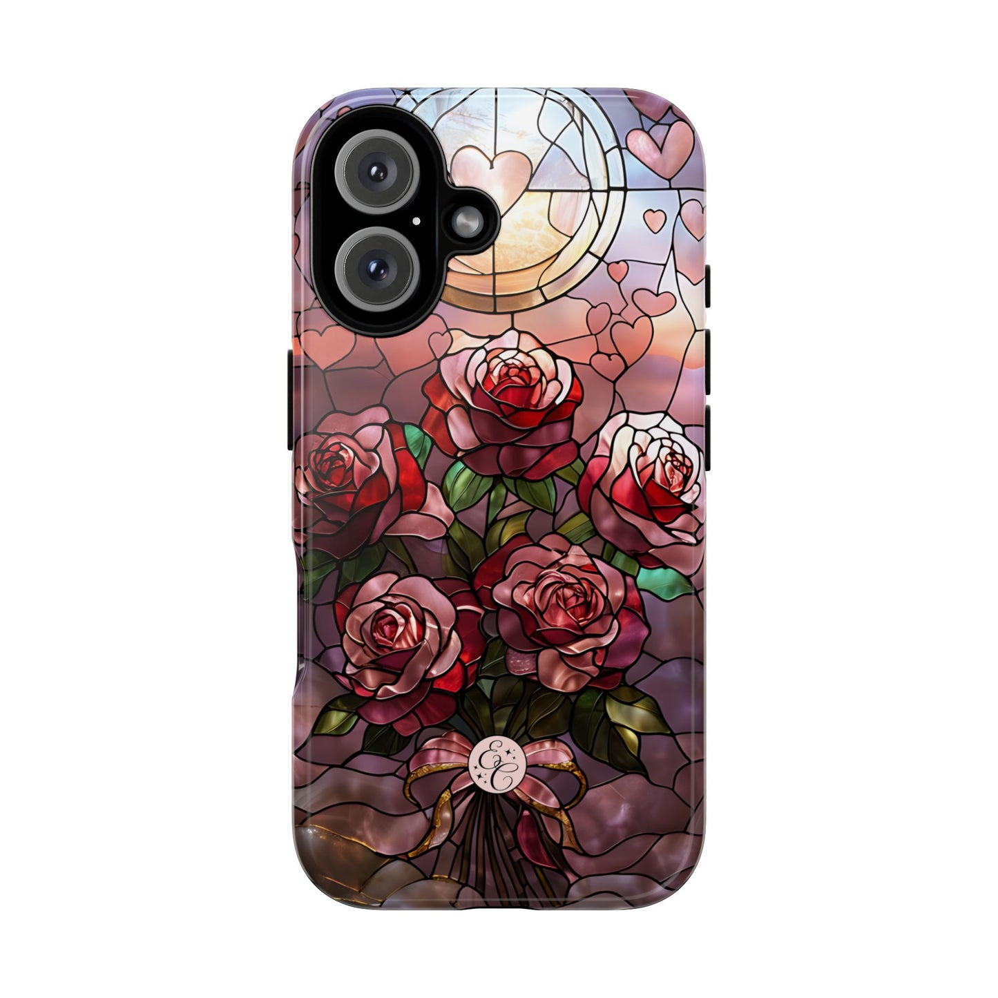 Bouquet of Roses Stained Glass Tough Phone Case
