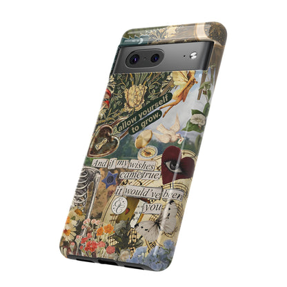 Vintage Cottage Collage Tough Phone Case