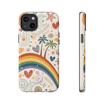 Rainbow Pride Boho Beach Tough Phone Case