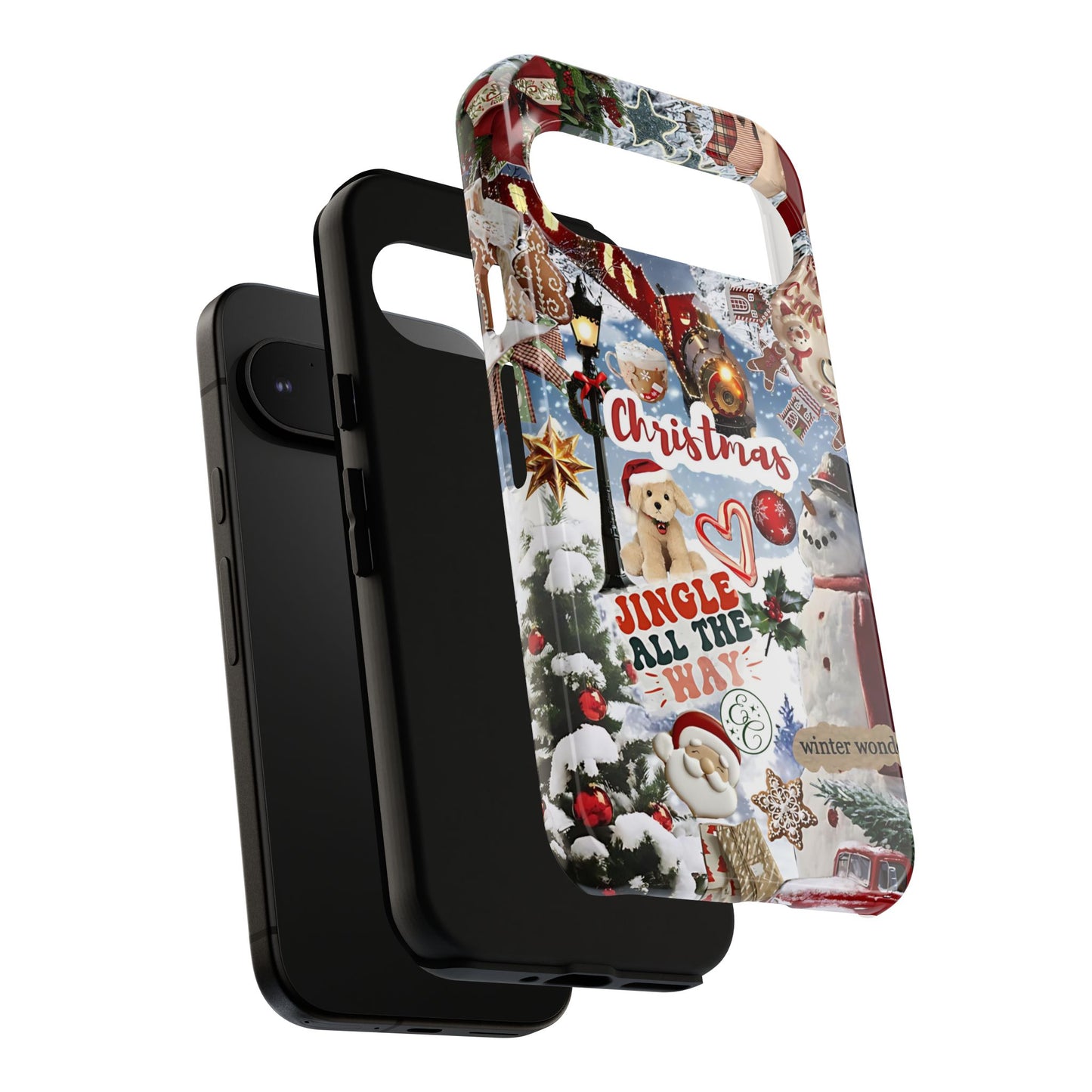 Christmas Holiday Collage Tough Phone Case