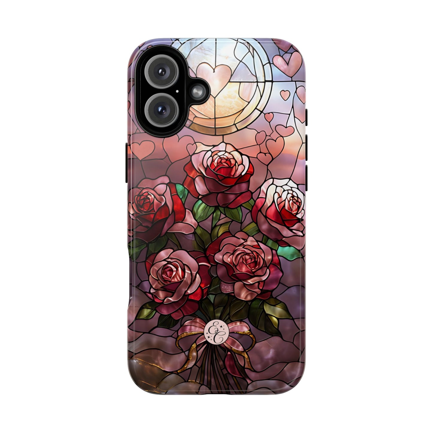 Bouquet of Roses Stained Glass Tough Phone Case