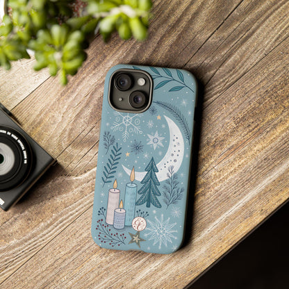 Winter Moon & Candles Tough Phone Case