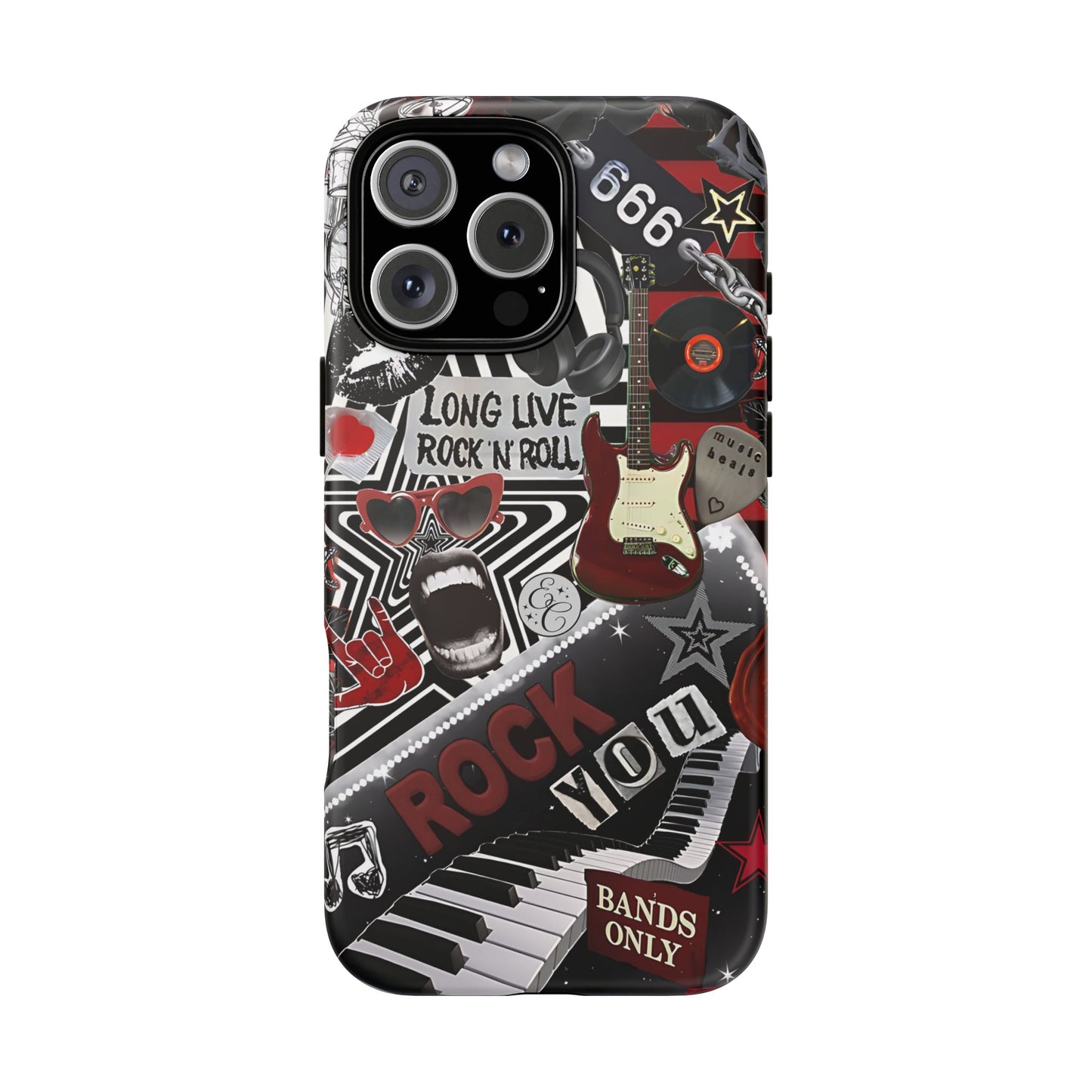 Rock and Roll Collage Tough Phone Case