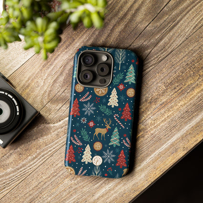Christmas Holiday Pattern Tough Phone Case
