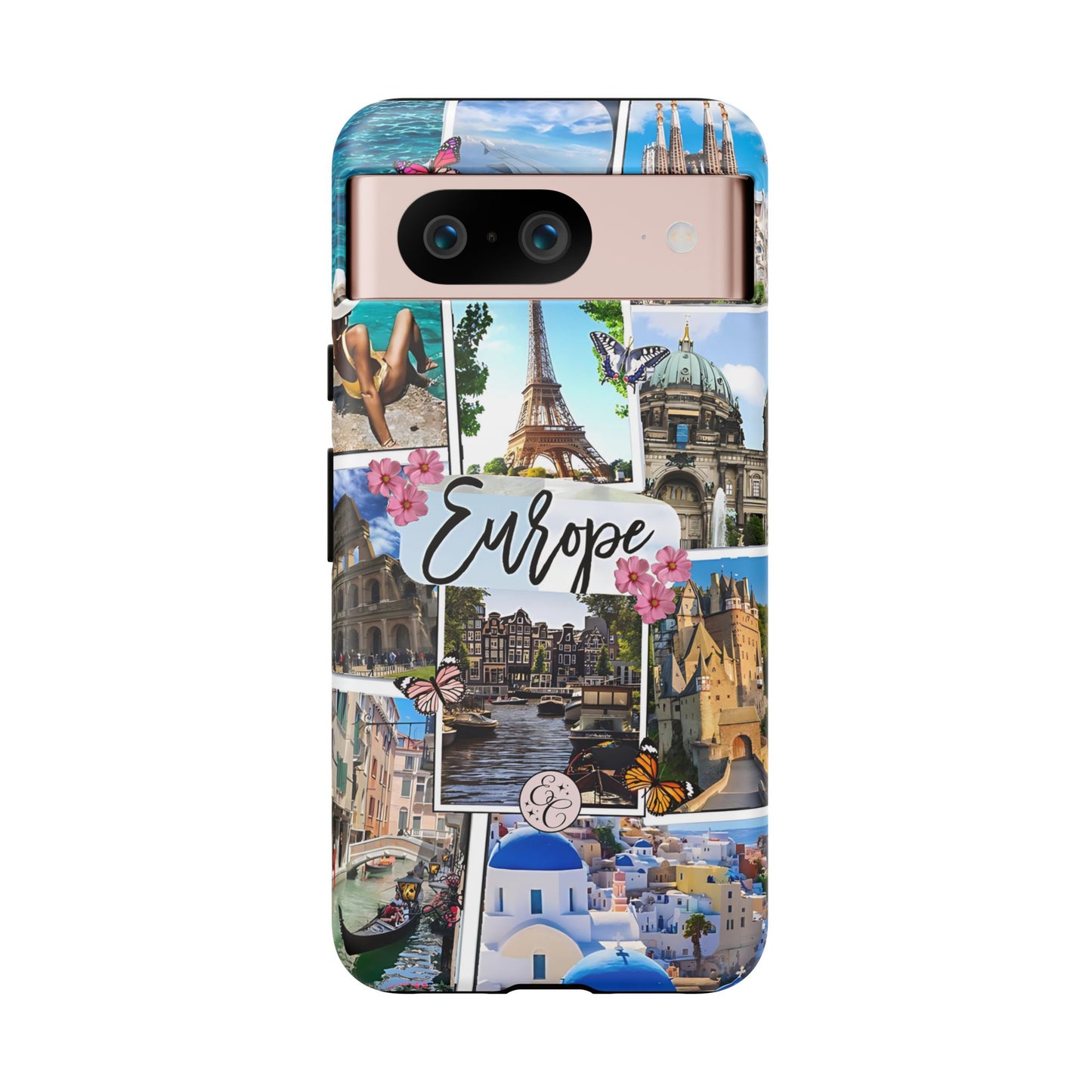 Europe Travel Collage Tough Phone Case