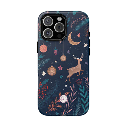 Boho Christmas Reindeer Tough Phone Case