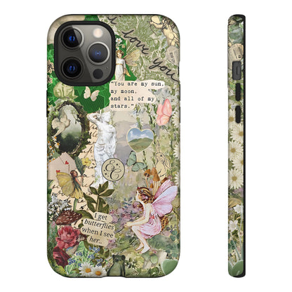 Vintage Botanical Collage Tough Phone Case