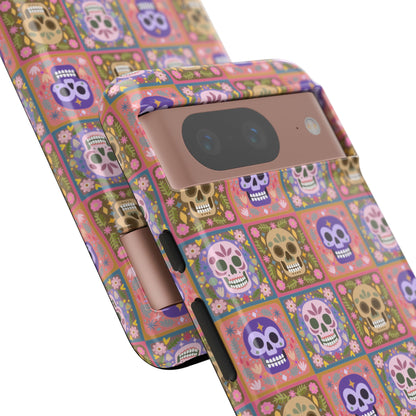 Sugar Skull Pattern Tough Phone Case