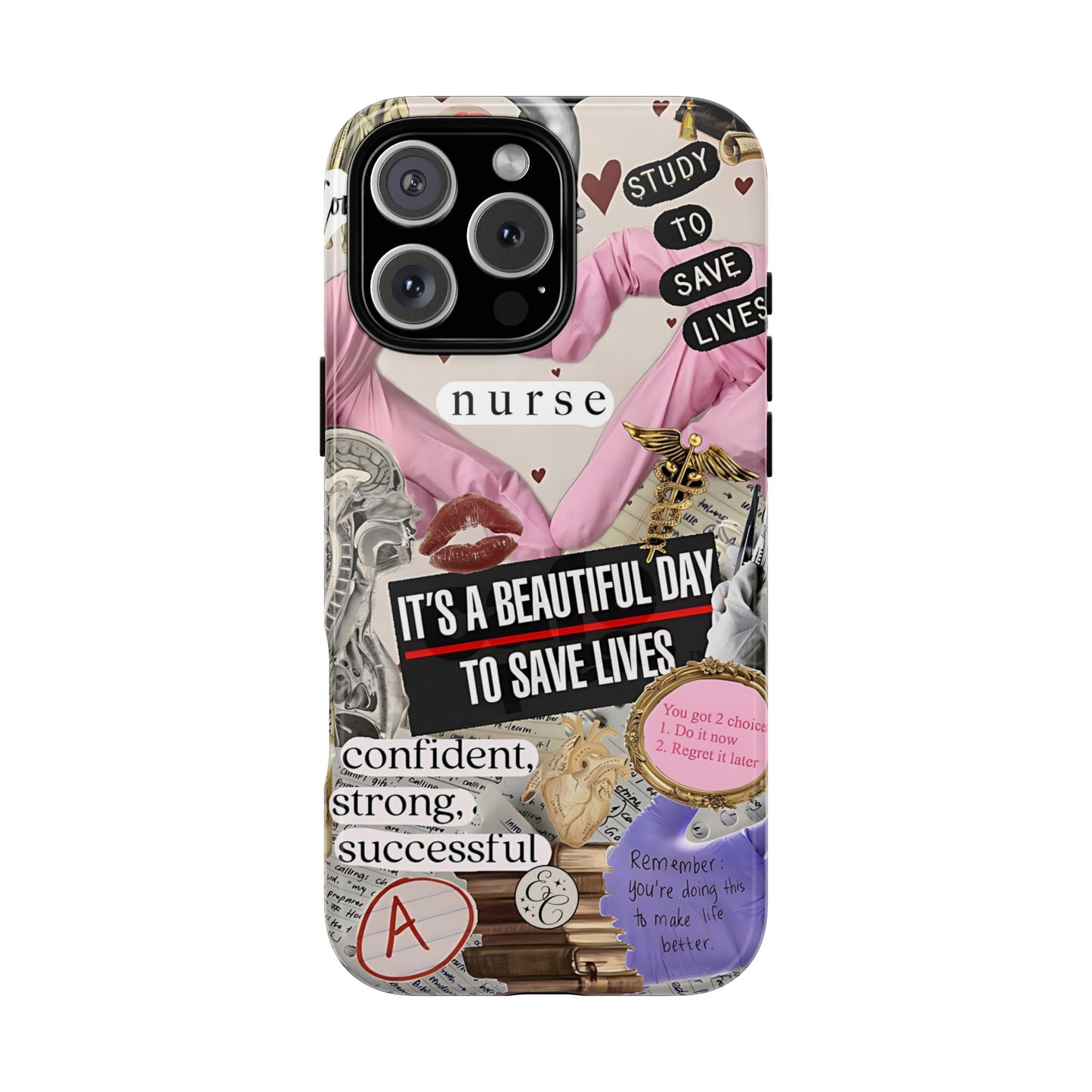 Nurse Inspirational Collage Tough Phone Case