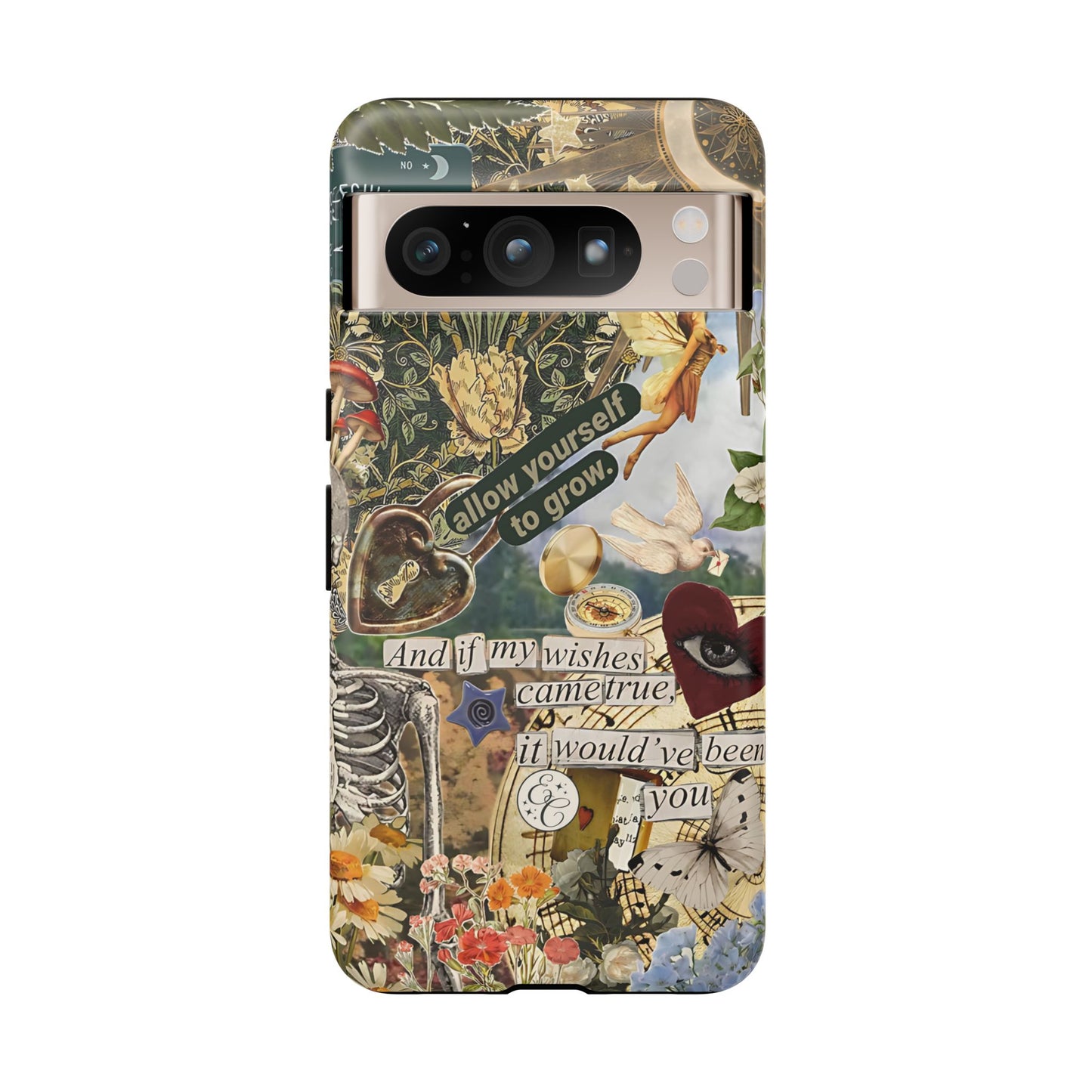 Vintage Cottage Collage Tough Phone Case