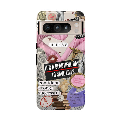 Nurse Inspirational Collage Tough Phone Case