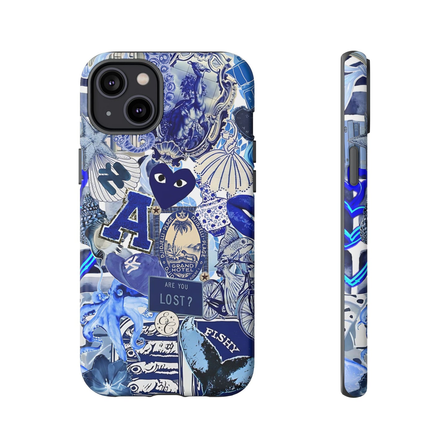 Blue Collage Tough Phone Case