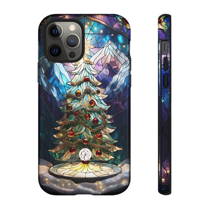 Christmas Tree Stained Glass Tough Phone Case