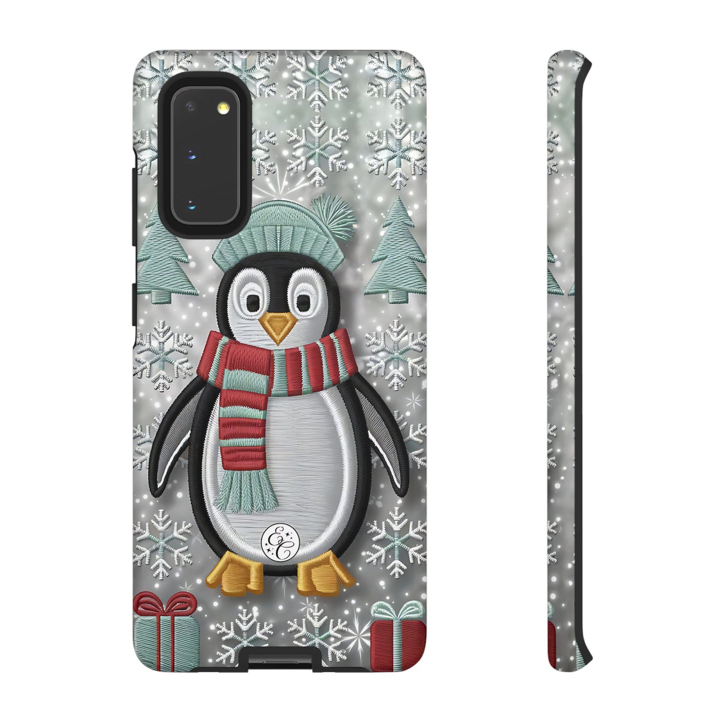 Cute Christmas Penguin Tough Phone Case