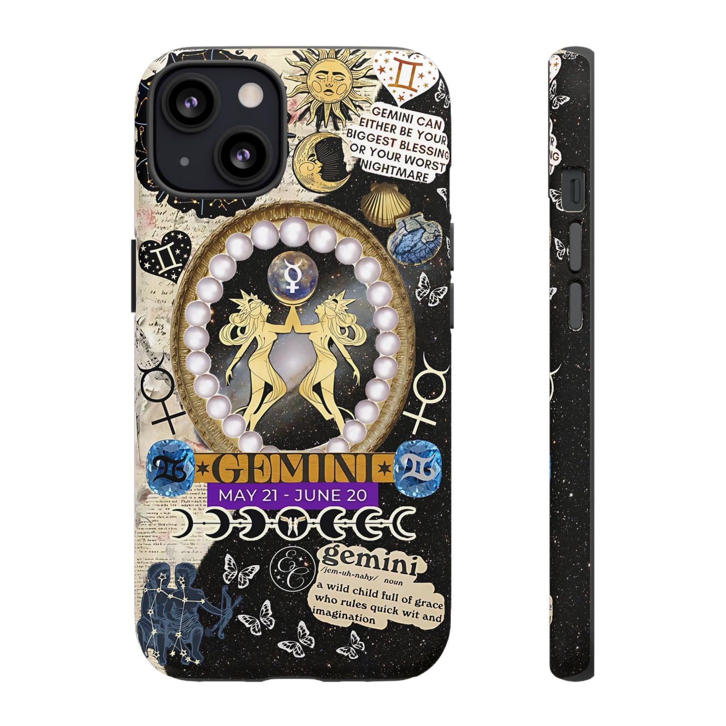 Gemini Zodiac Sign Tough Phone Case