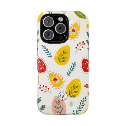 Colorful Easter Egg Pattern Tough Phone Case