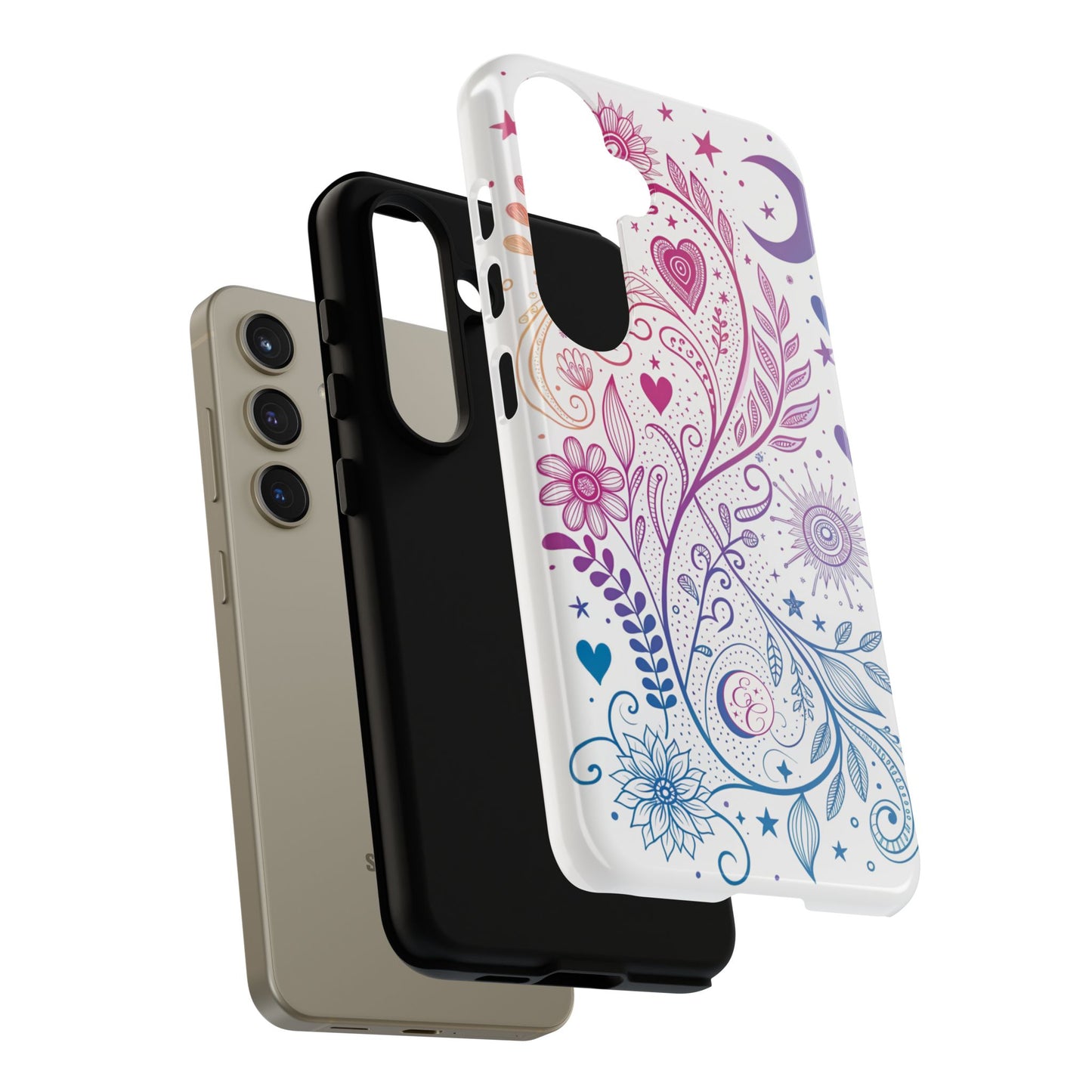 Subtel Bisexual Boho Doodle Tough Phone Case