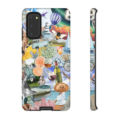 Vintage Travel Collage Tough Phone Case