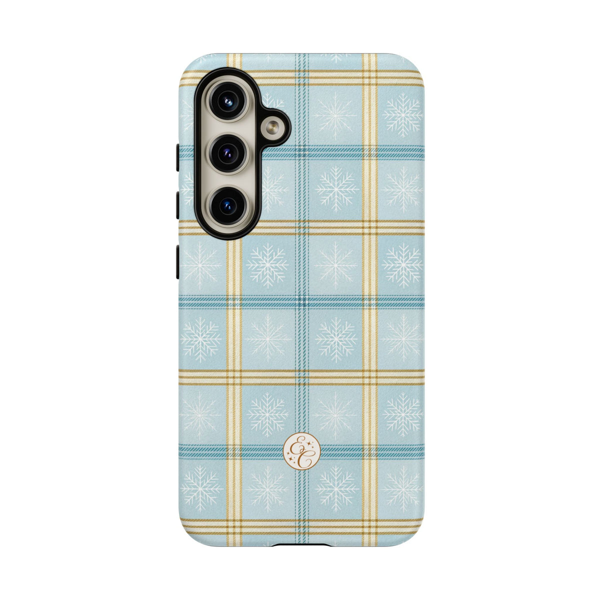 Blue Winter Plaid Phone Case
