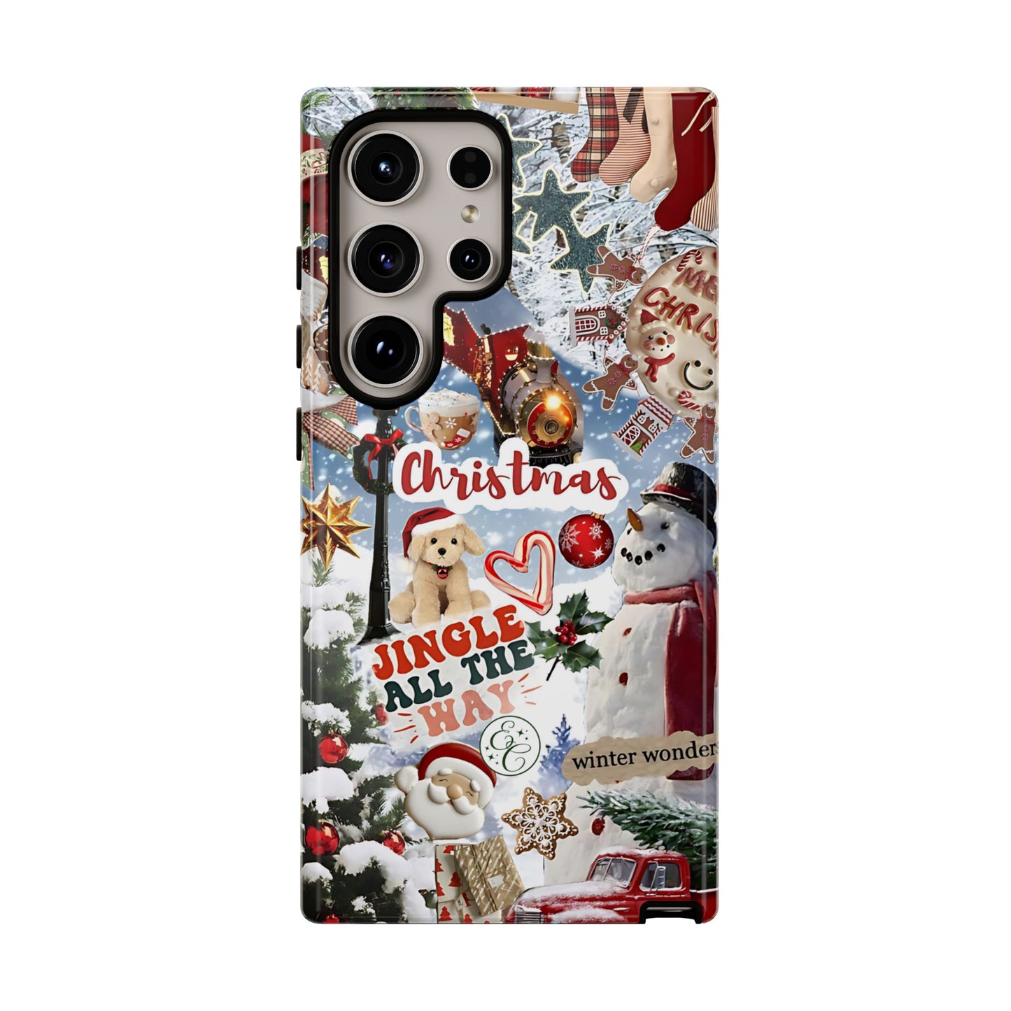 Christmas Holiday Collage Tough Phone Case