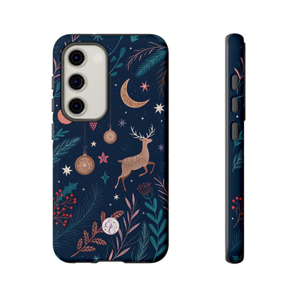 Boho Christmas Reindeer Tough Phone Case