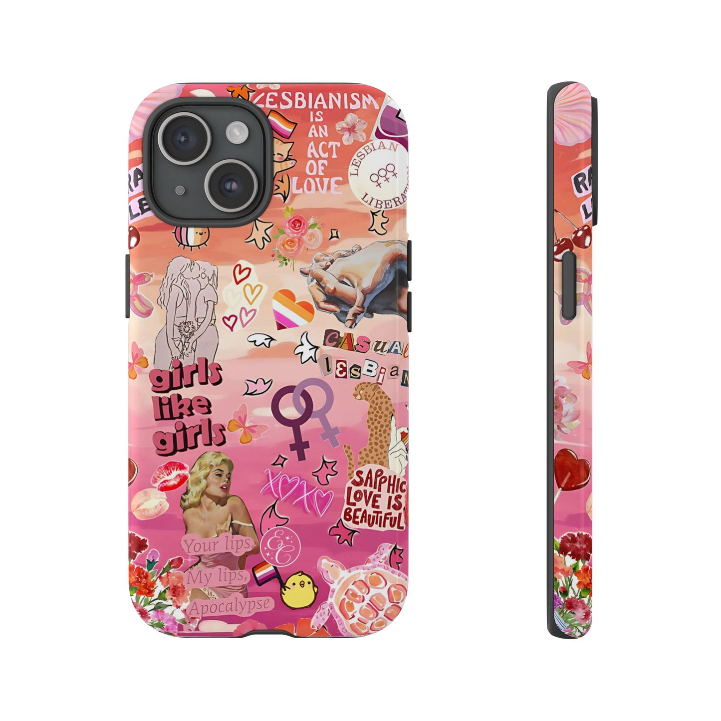 Lesbian Collage Tough Phone Case