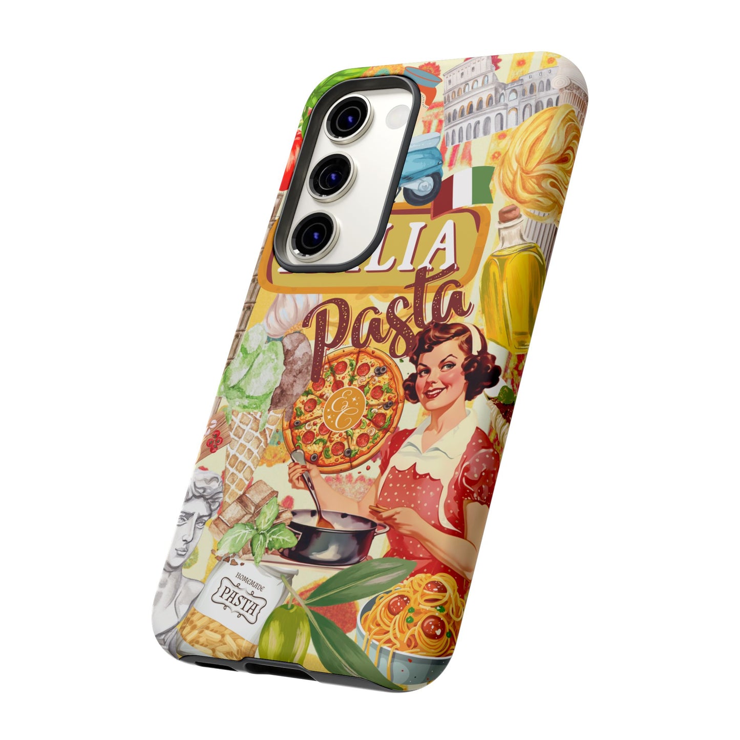 Italian Cuisine Collage Tough Phone Case