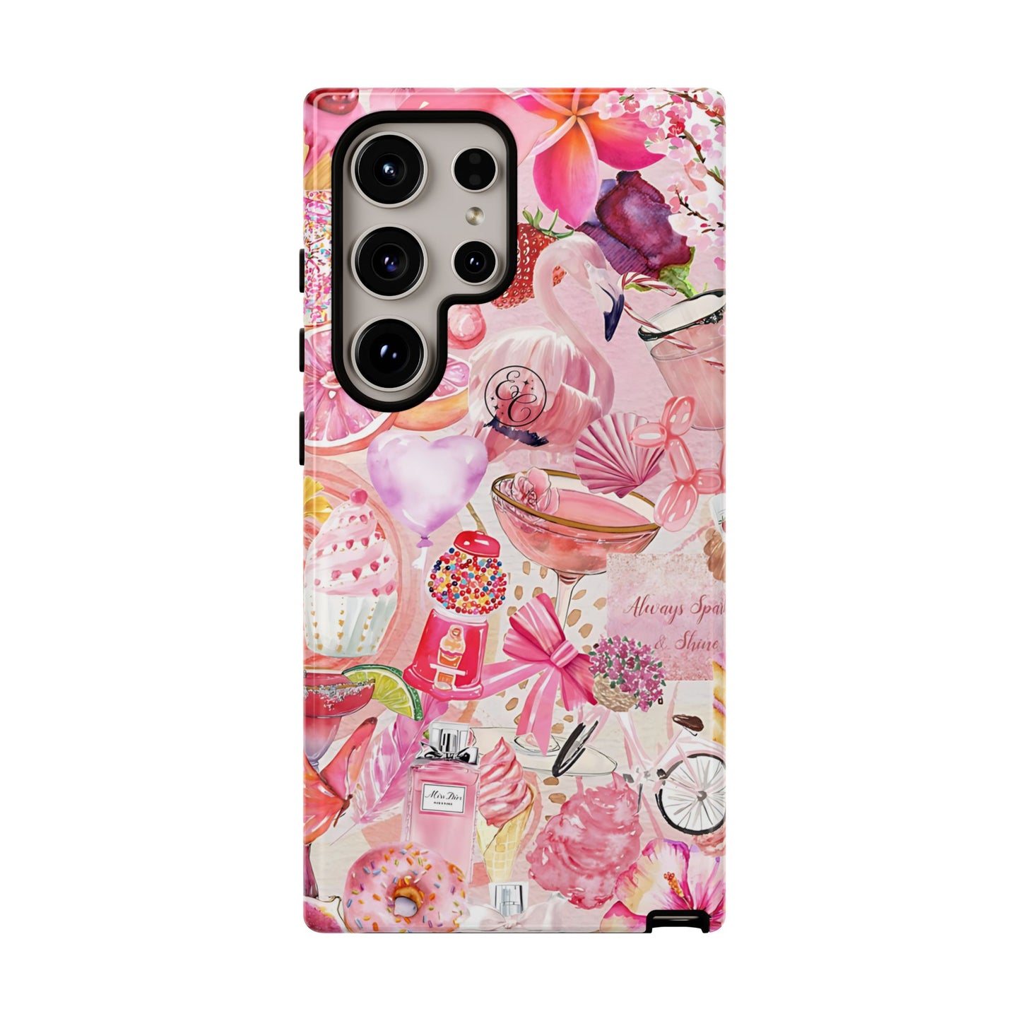 Pink Collage Tough Phone Case