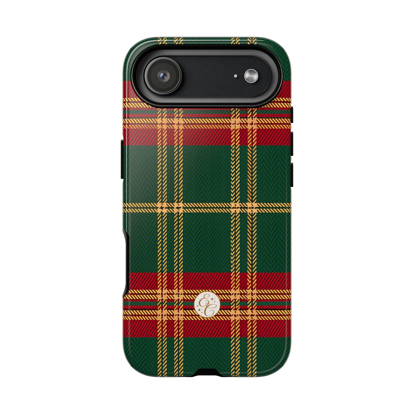 Green Red & Gold Plaid Tough Phone Case