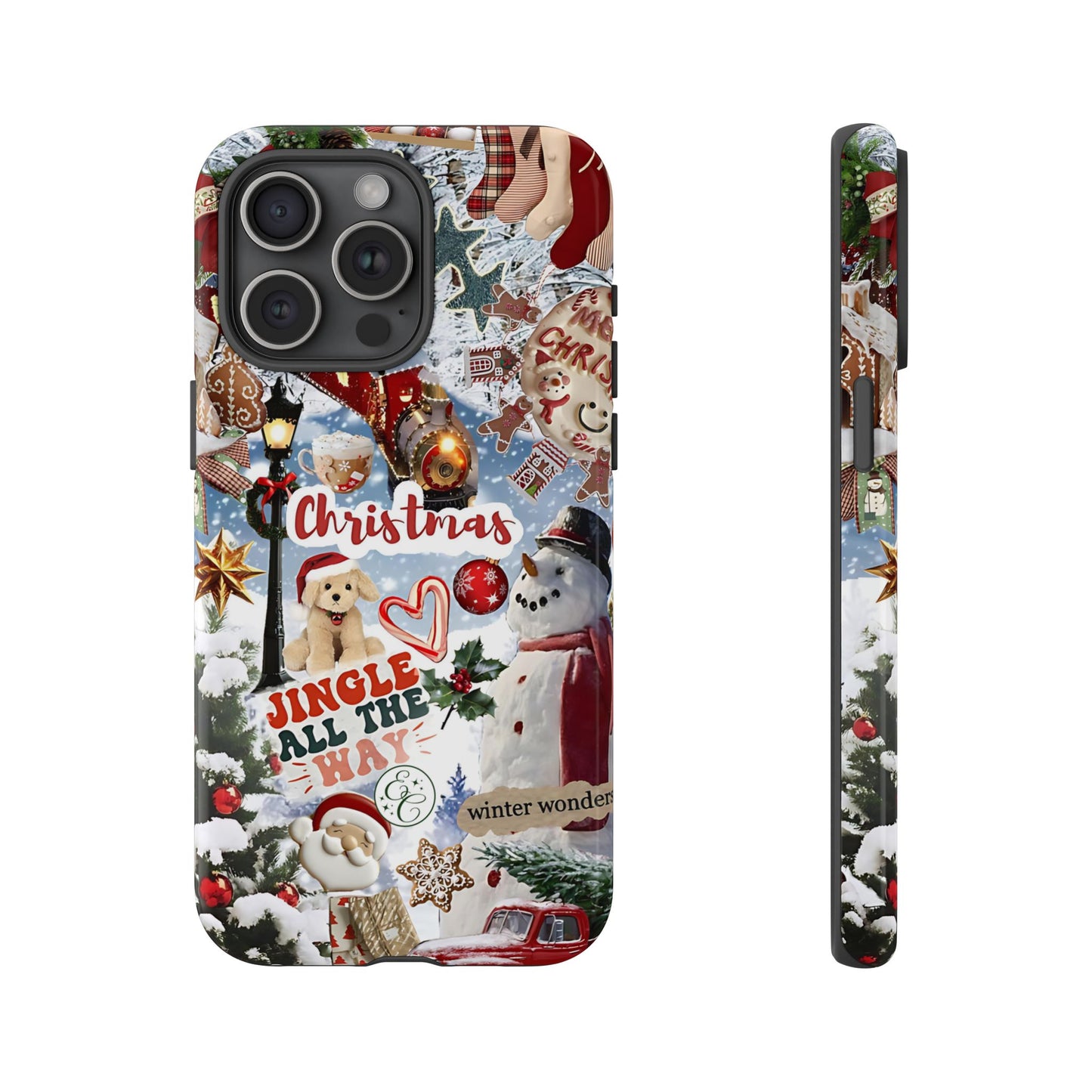 Christmas Holiday Collage Tough Phone Case