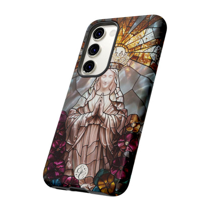 Virgin Mary Stained Glass Tough Phone Case