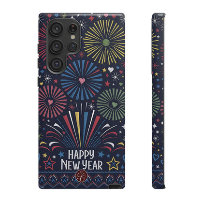 Happy New Year Fireworks Tough Phone Case