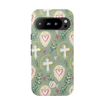 Christian Cross Boho Pattern Tough Phone Case
