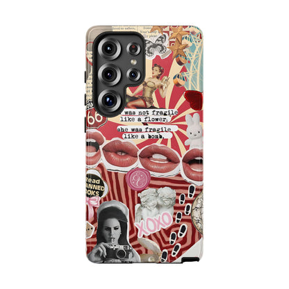Retro Feminist Collage Tough Phone Case