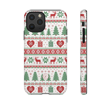 Ugly Christmas Sweater Pattern Tough Phone Case
