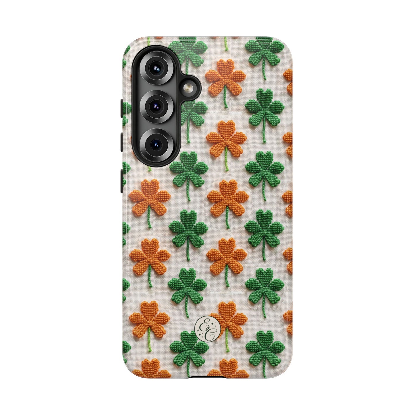 Lucky Shamrock Pattern Tough Phone Case