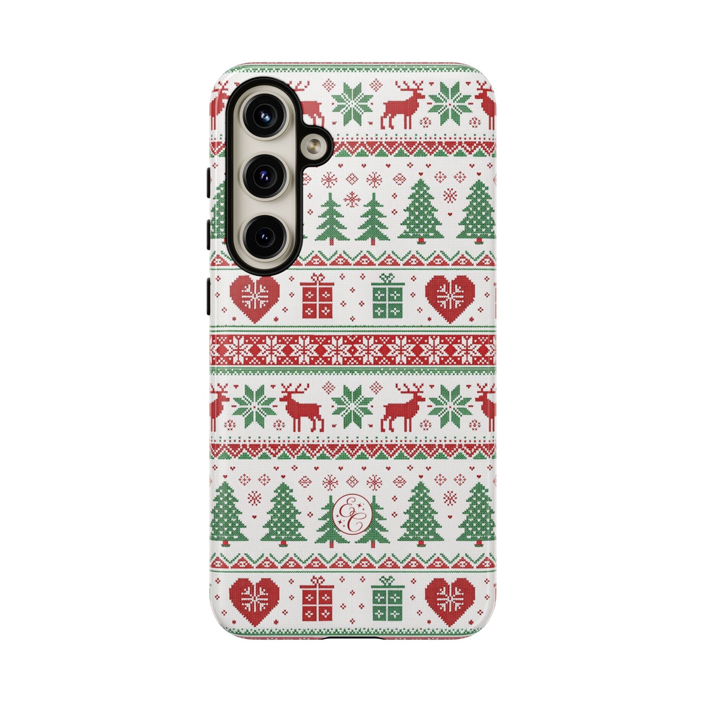 Ugly Christmas Sweater Pattern Tough Phone Case