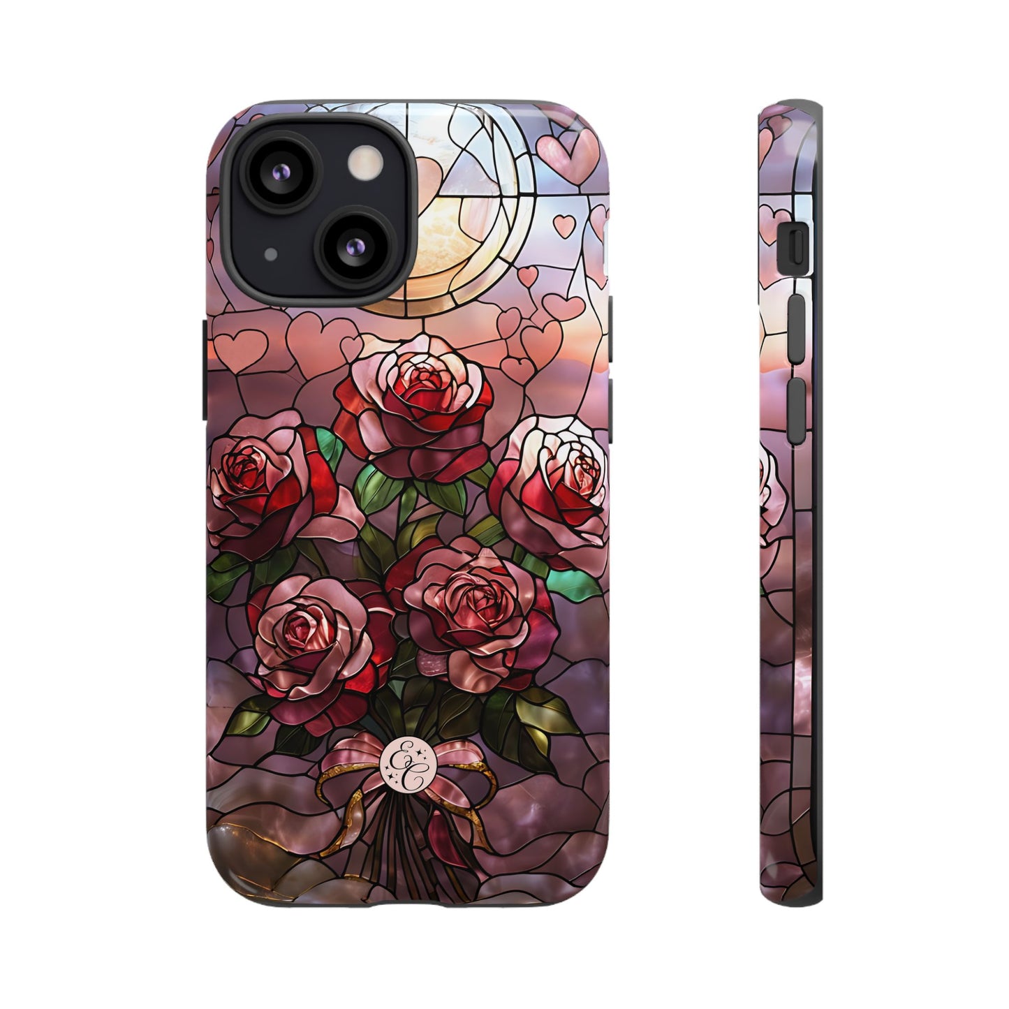 Bouquet of Roses Stained Glass Tough Phone Case