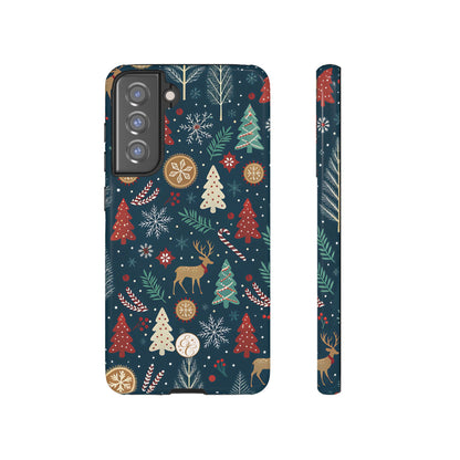 Christmas Holiday Pattern Tough Phone Case