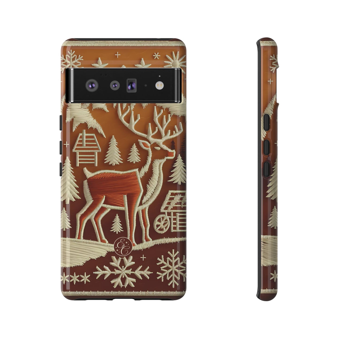 Rustic Reindeer Tough Phone Case