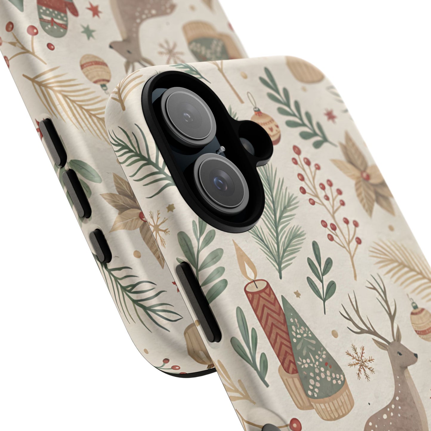 Rustic Christmas Reindeer Tough Phone Case