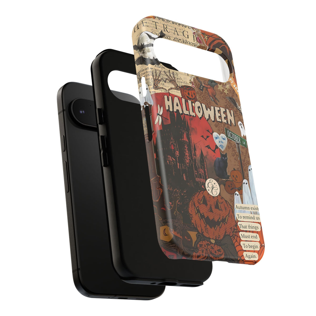 Spooky Season Vintage Collage Phone Case