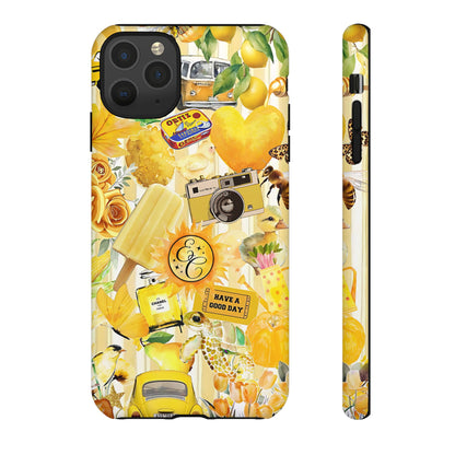 Yellow Aesthetic Collage Tough Phone Case