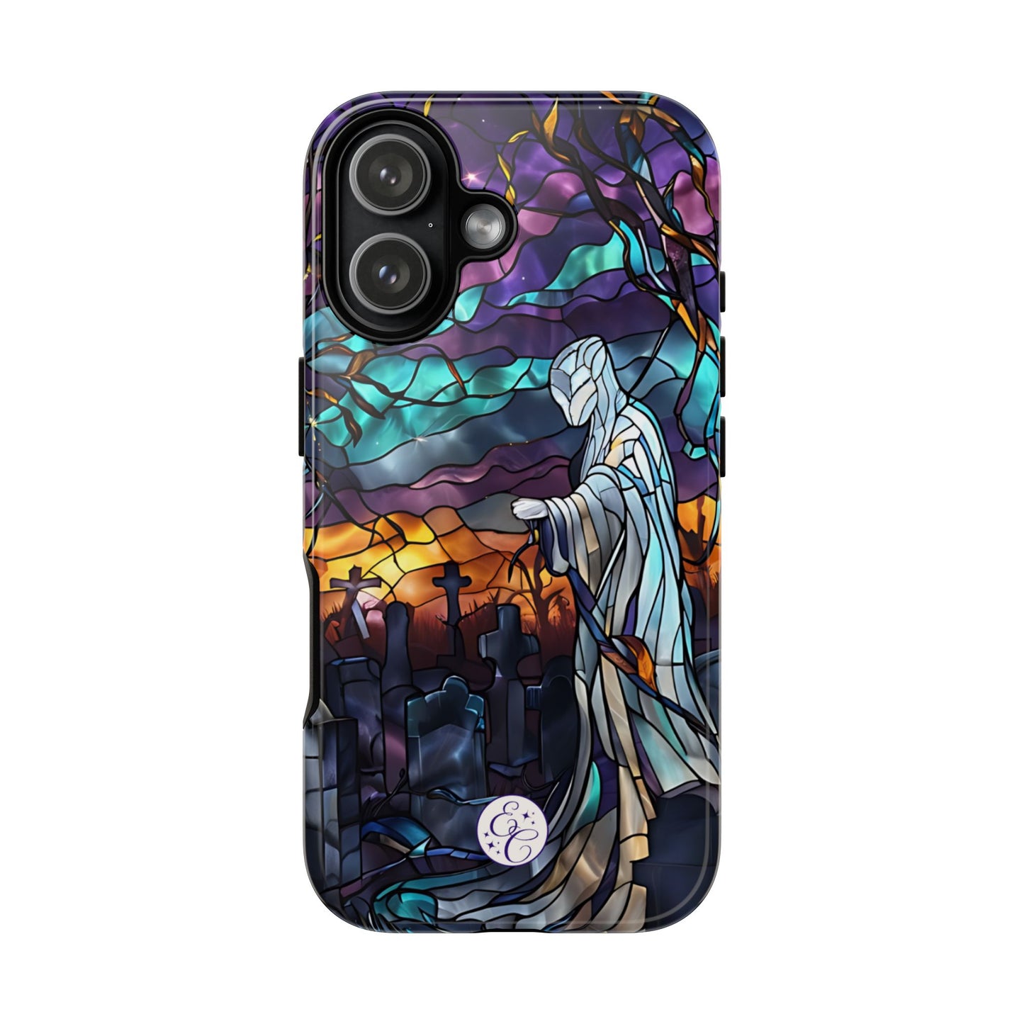 Stained Glass Ghost Tough Phone Case