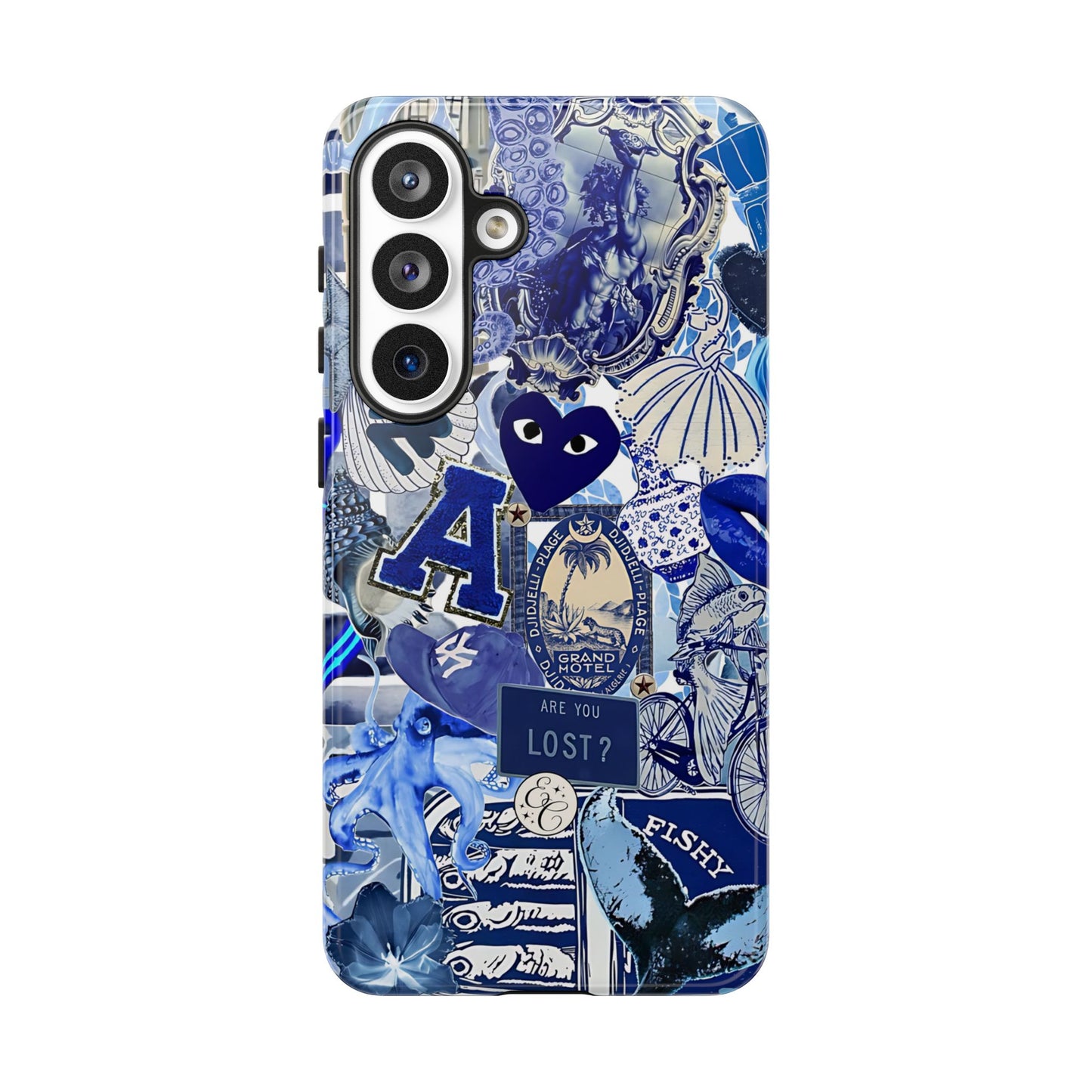 Blue Collage Tough Phone Case