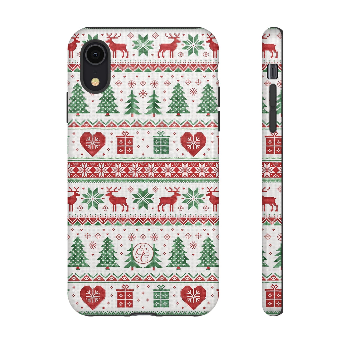 Ugly Christmas Sweater Pattern Tough Phone Case