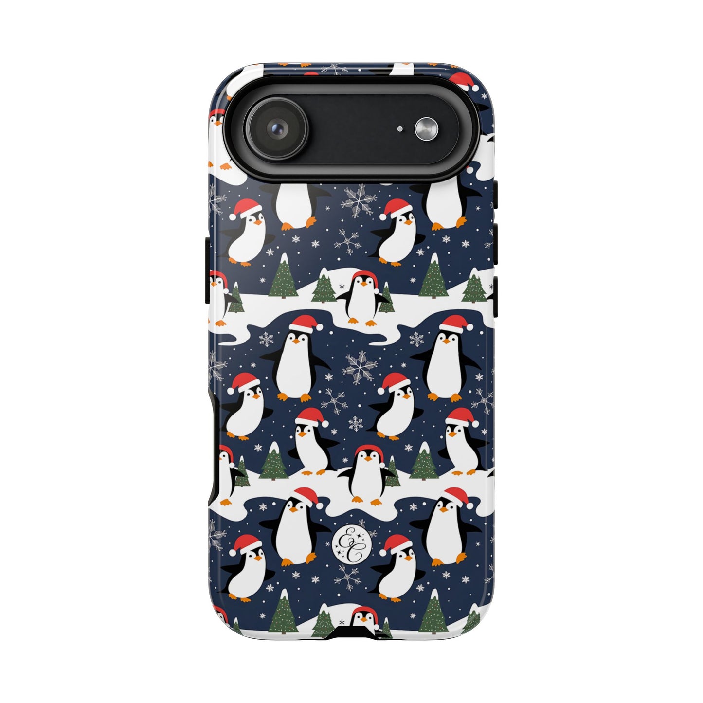 Cute Penguin Christmas Pattern Tough Phone Case